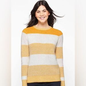 Pink‎ Clover Alicia Textured Long Sleeve Sweater mustard size M stitch fix nwt